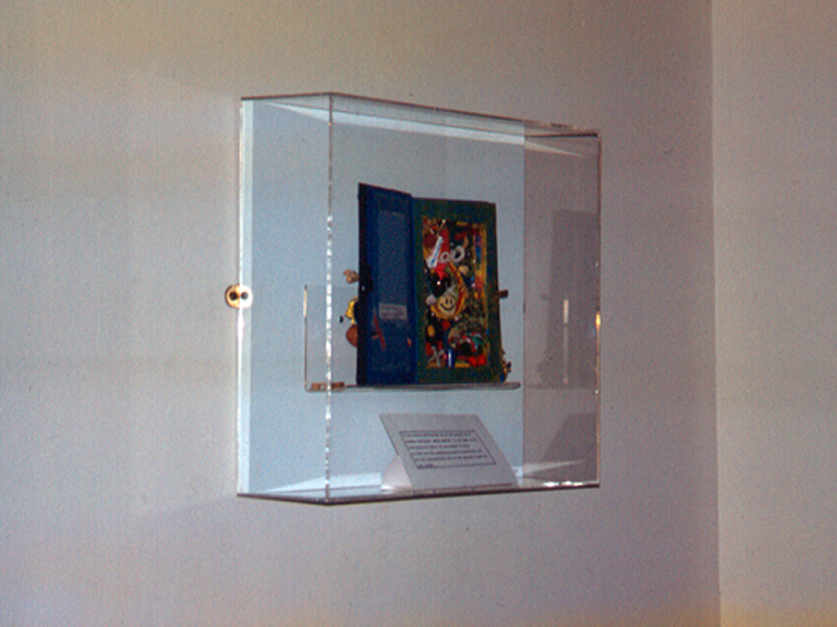 Book mounted in the visitors' waiting room