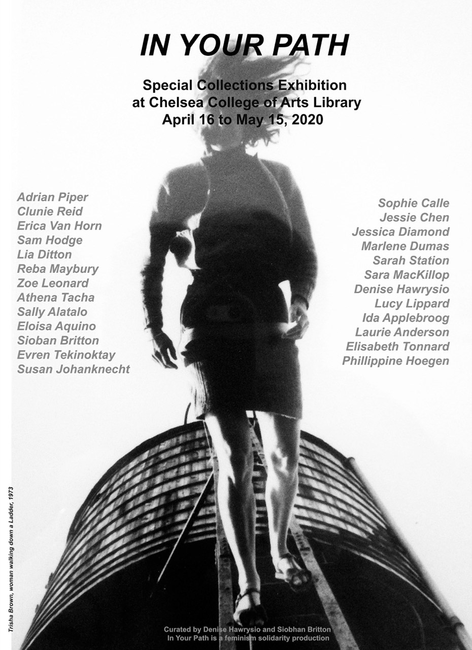 In Your Path exhibition poster
