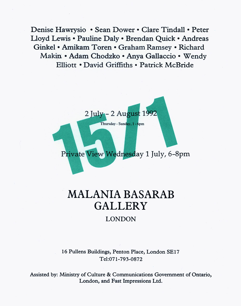 15/1 invitation card