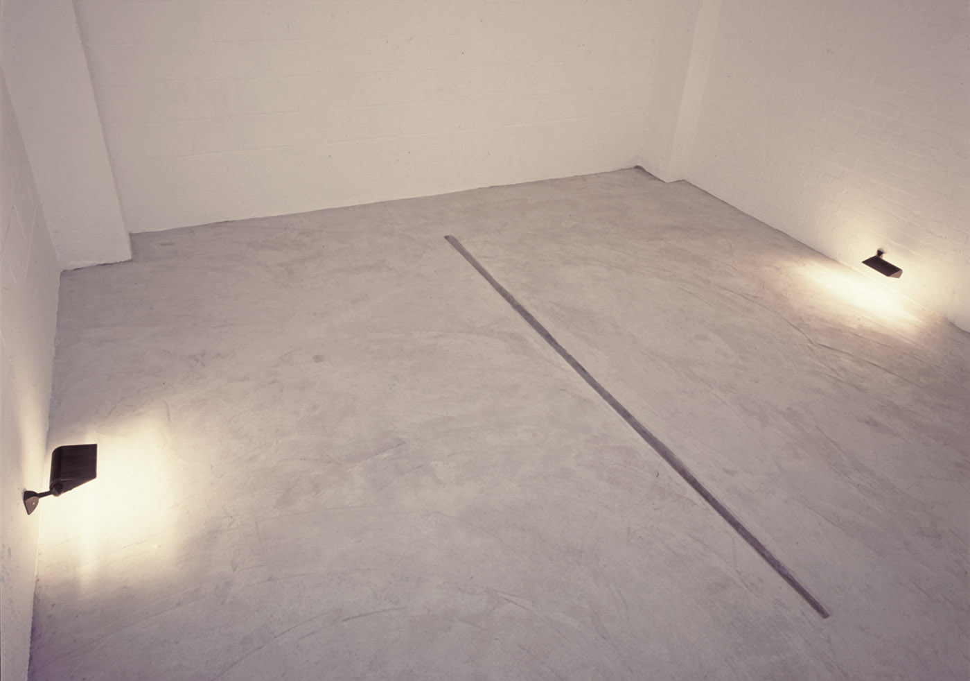 Gallery Trough — installation view, Clove Gallery, London, 1991