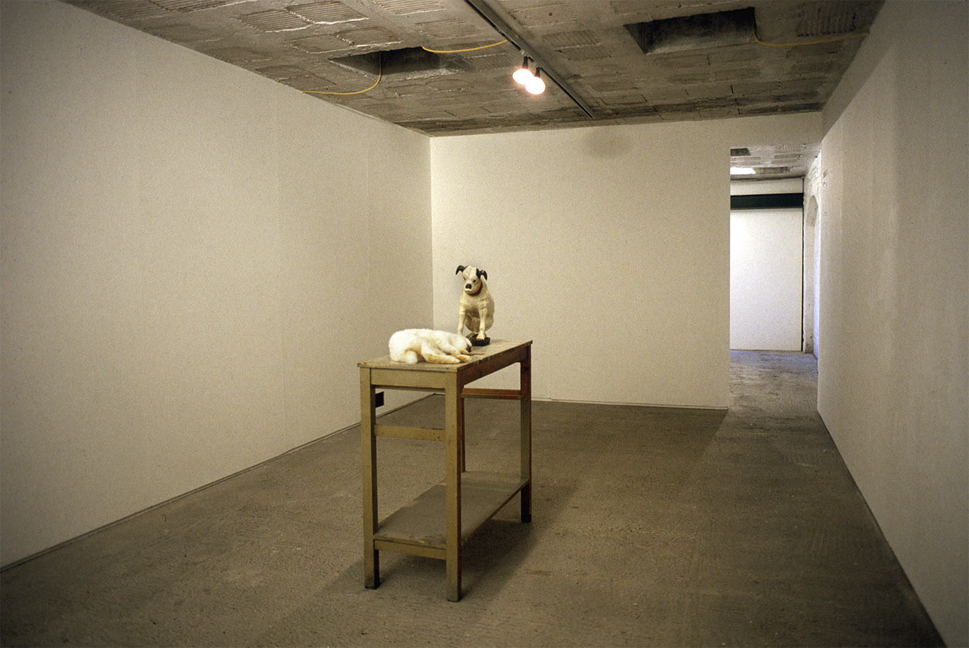 Rabbit and Dog — installation view, The Tannery, London, 1995