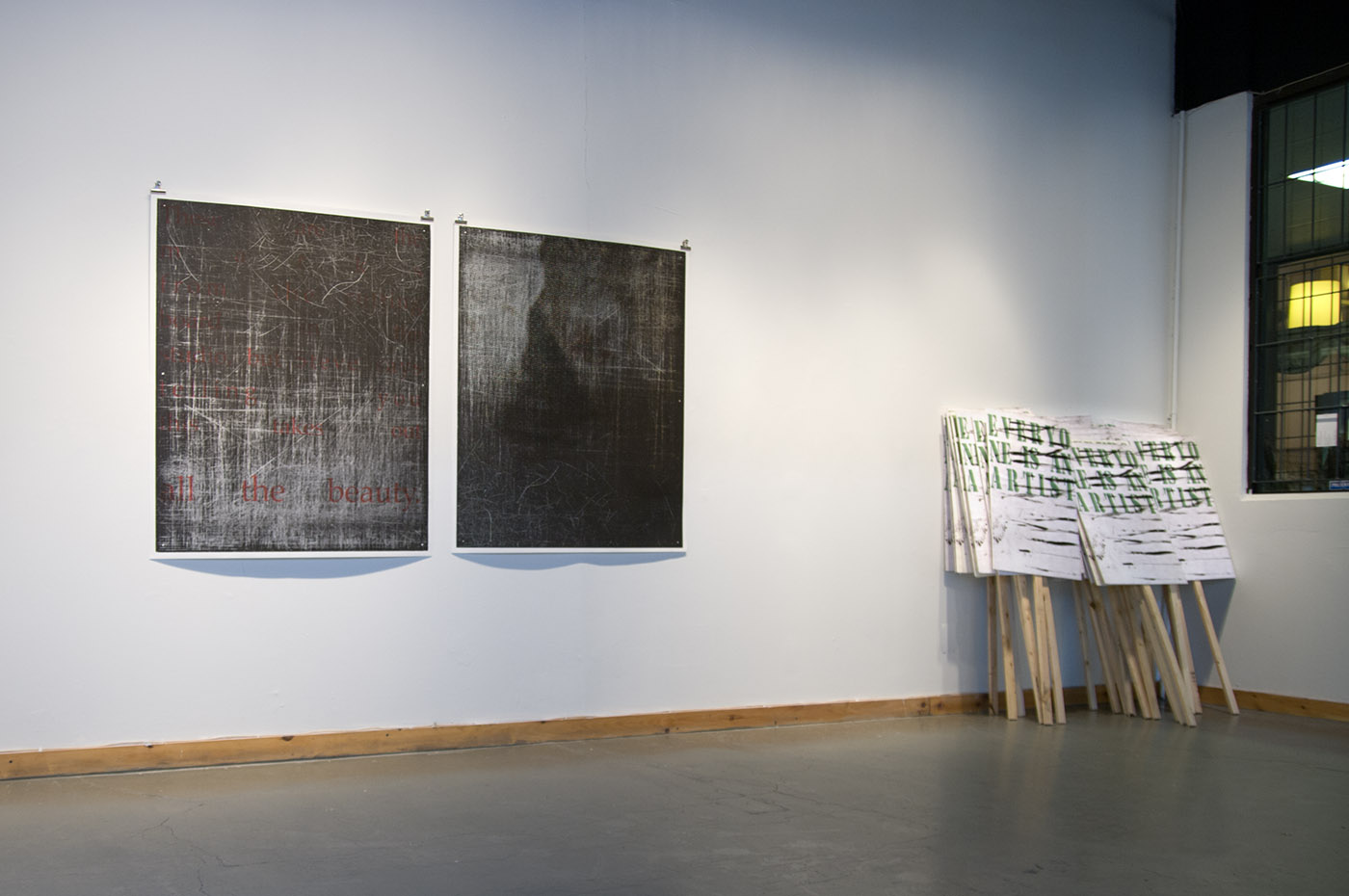 A User's Guide to Direct Visual Action — installation view