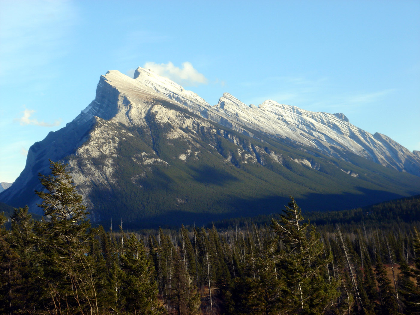 Mount Rundle in the Canadian Rockies